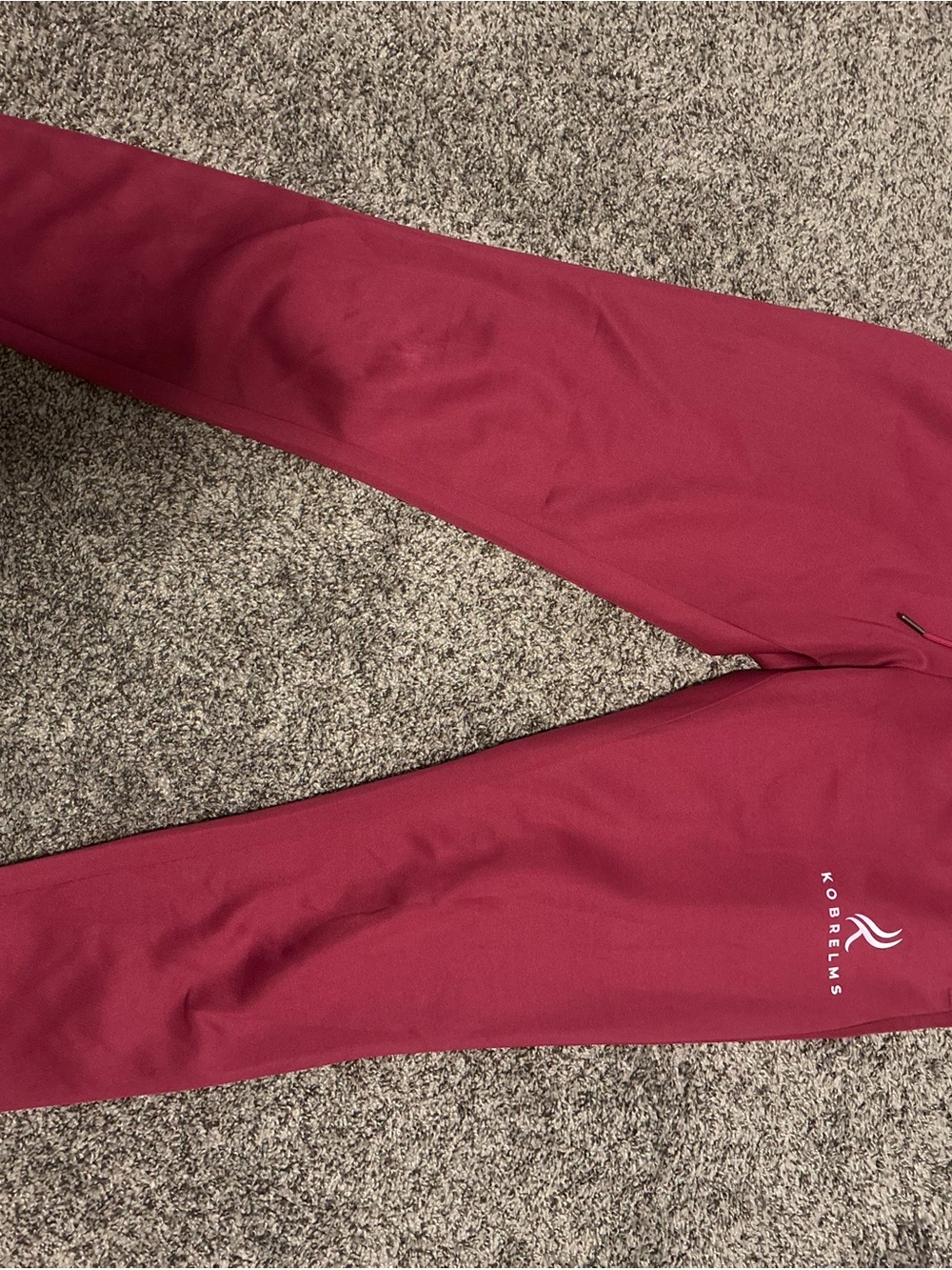 Kids Burgundy Active Leggings